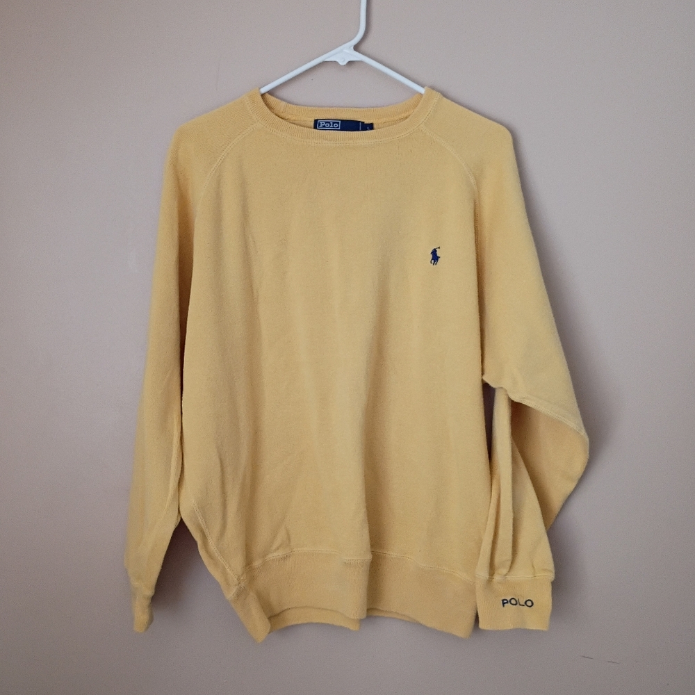 Polo by Ralph Lauren Women's Vintage Yellow Sweater